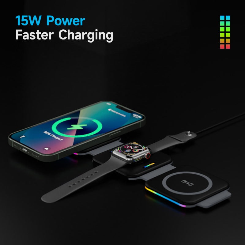 PowerSwift Foldable 3-in-1 Charging Pad 15W